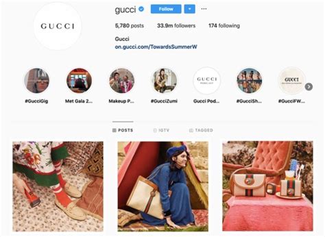 gucci instagram profilo più seguito|gucci chic instagram.